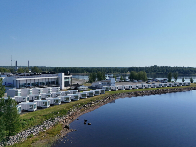 Blick auf Seaside Glass Villa © Kemi Tourism Ltd