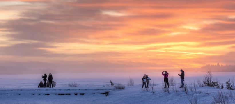 Sonnenuntergang in finnisch Lappland © Marko Junttila/Visit Finland