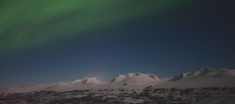 Nordlichter in Abisko © Lola Akinmade Åkerström/imagebank.sweden.se
