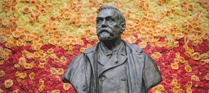 Bust of Alfred Nobel © Nobel Media AB 2015. Photo: Pi Frisk/imagebank.sweden.se
