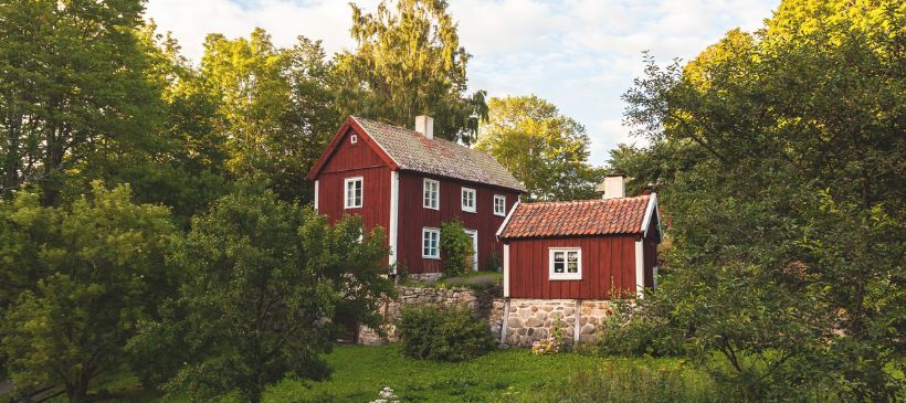 Kleine Häuser in Småland © Christoffer Collin/imagebank.sweden.se