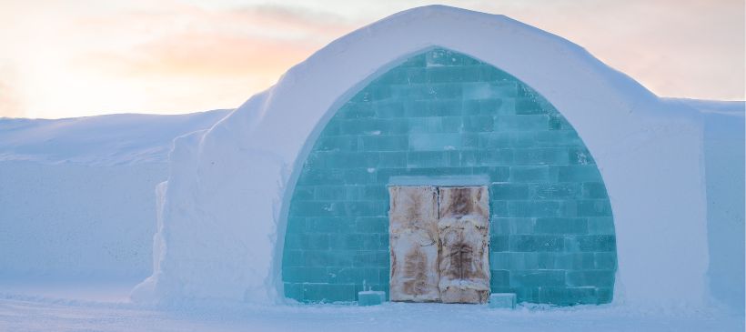 Eingang des ICEHOTEL © ICEHOTEL / Asaf Kliger 